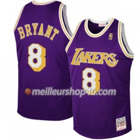 Maillot Basket Homme Los Angeles Lakers Kobe Bryant 8 Hardwood Classics Pourpre Swingman